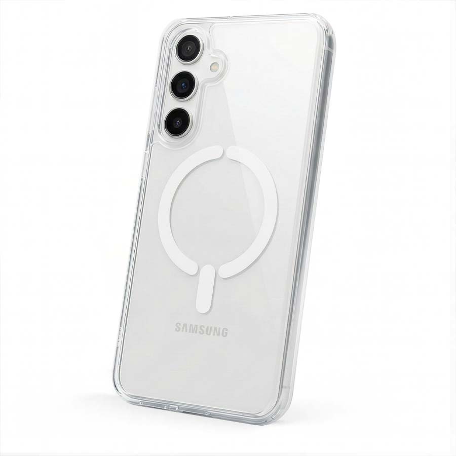 Funda Transparente Logo Compatible con Magsafe para Samsung Galaxy A25 5G